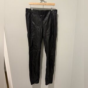 Zara Women’s Sleek Black Faux Leather Pants